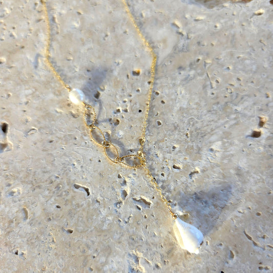Beth Freshwater Pearl Lariat Necklace