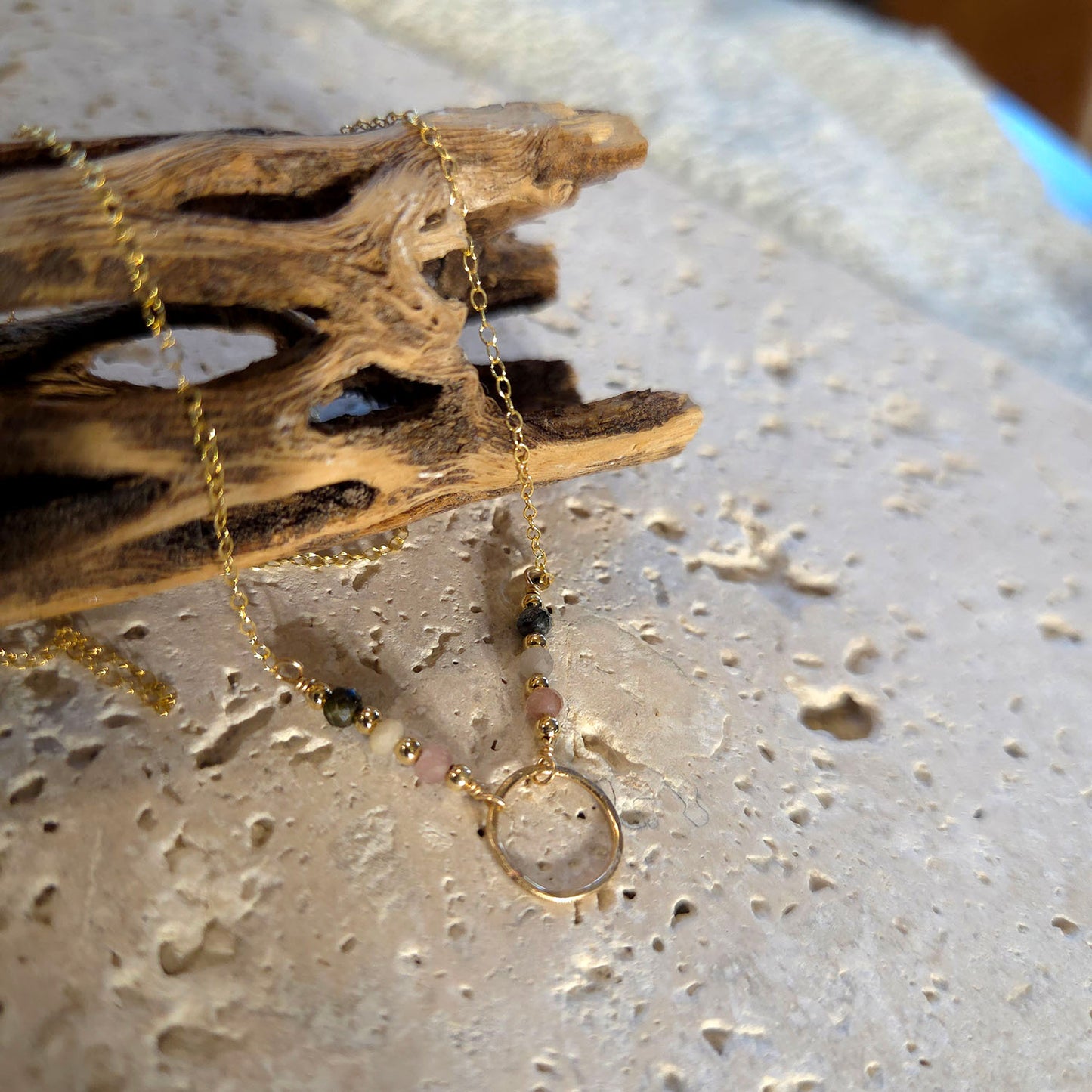 Nicki Tourmaline Ring Necklace