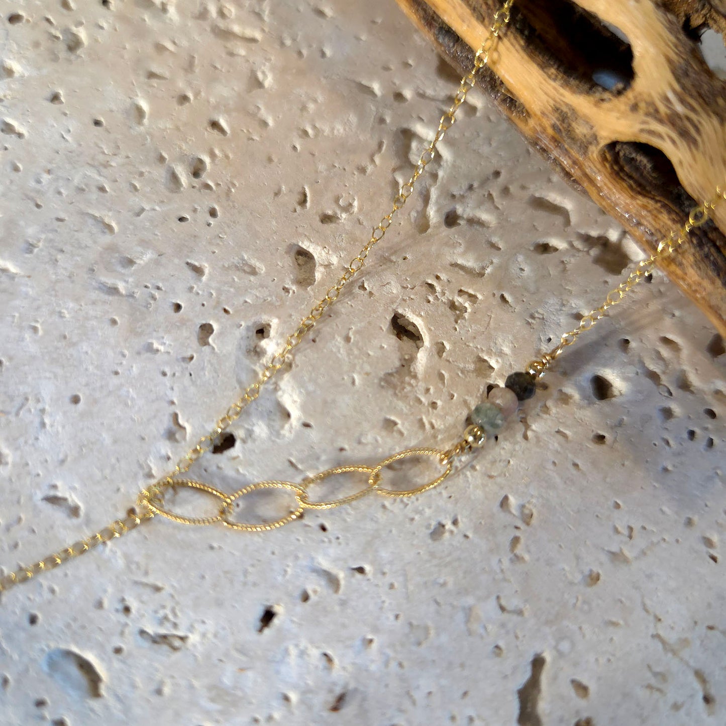 Saylor Tourmaline Lariat Necklace