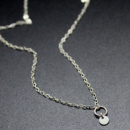 Itty Bitty Coin Hoop Necklace image 5