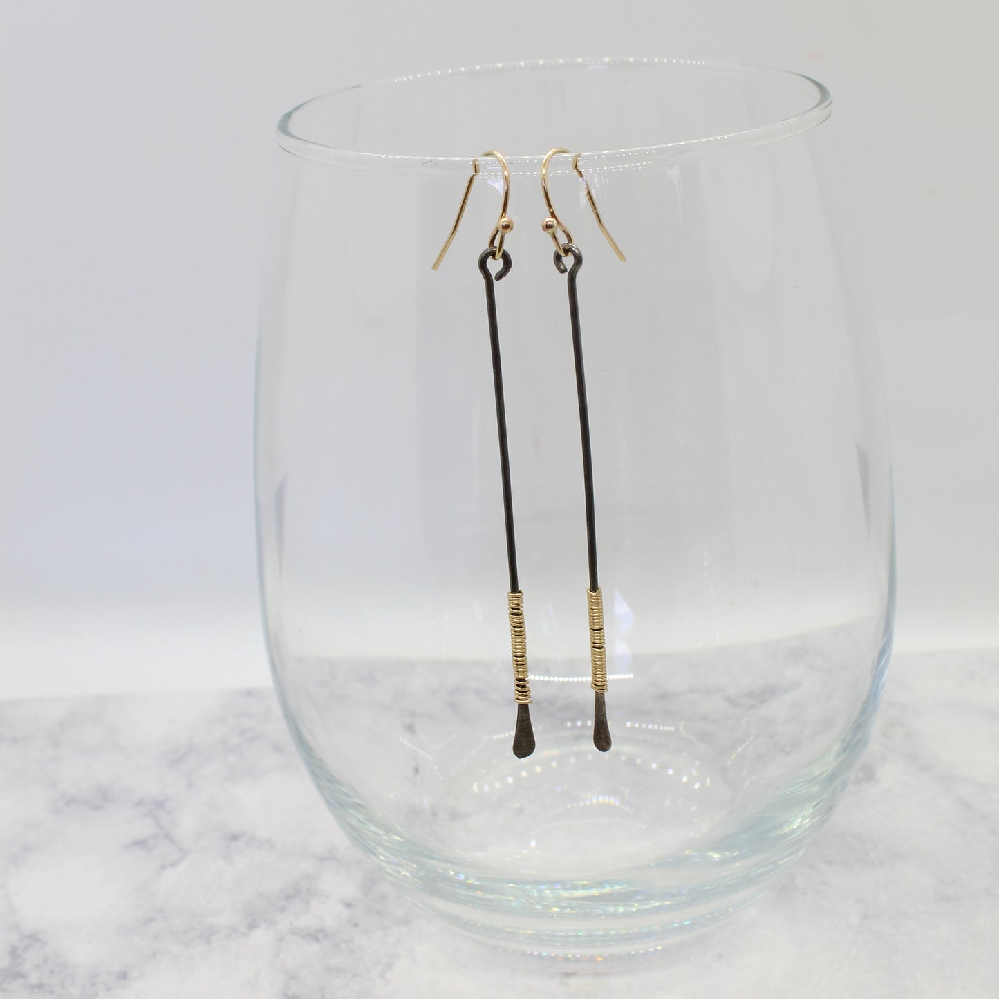 Wrapped Bar Earrings image 3