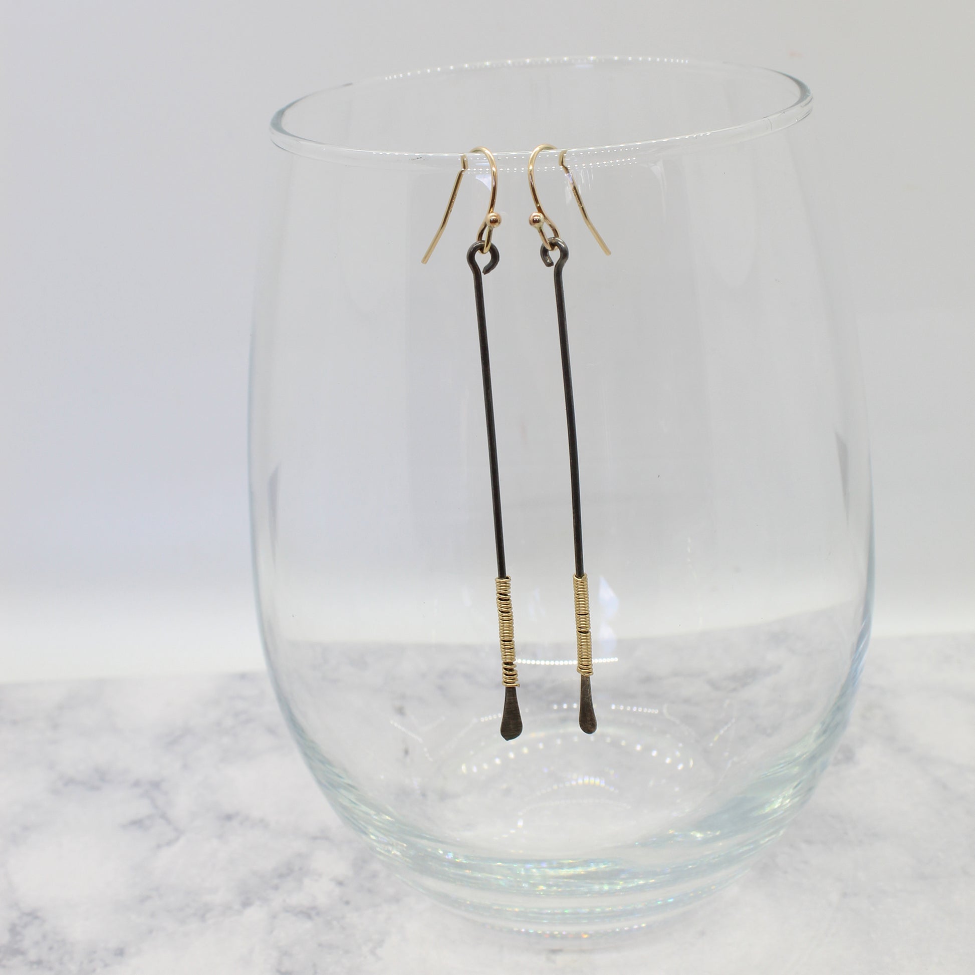 Wrapped Bar Earrings image 3