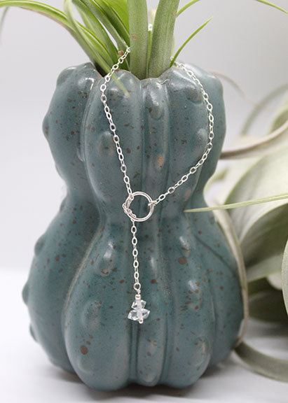 Herkimer Diamond Lariat Necklace image 3