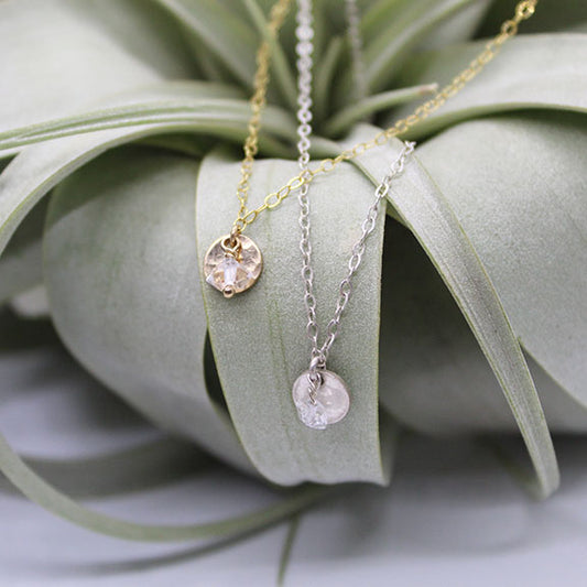 Herkimer Coin Necklace image 0