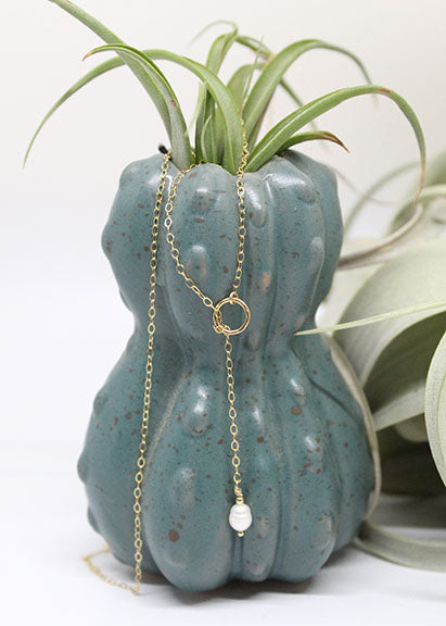 Pearl Lariat Necklace image 0