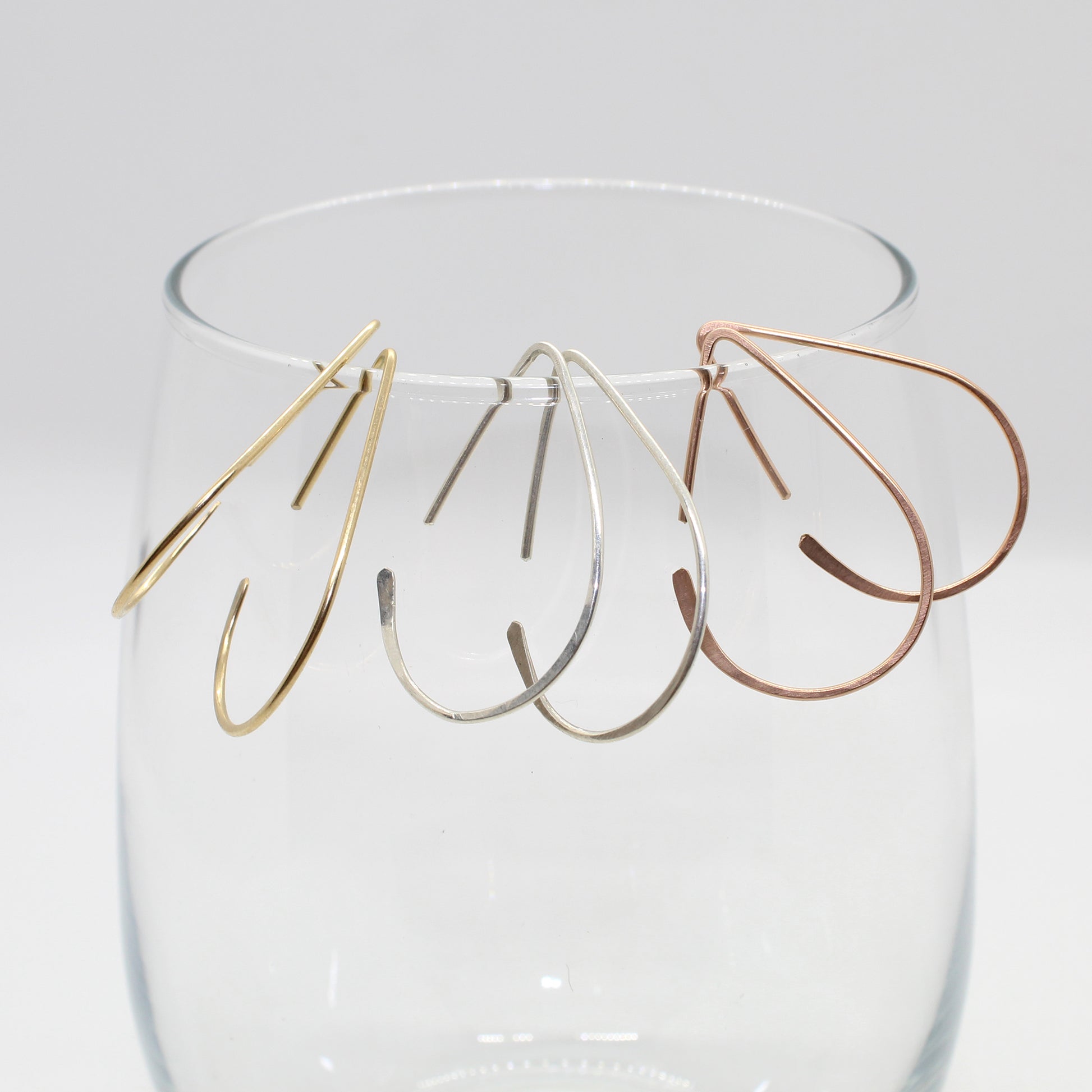 Small Teardrop Threader Earrings image 2