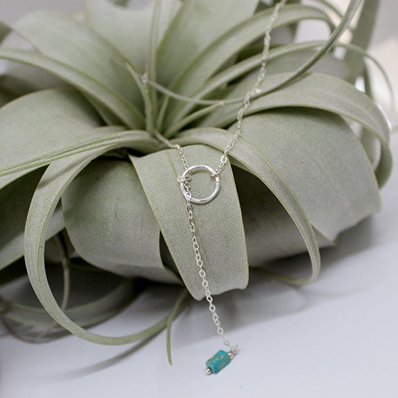 Turquoise Lariet Necklacet image 2