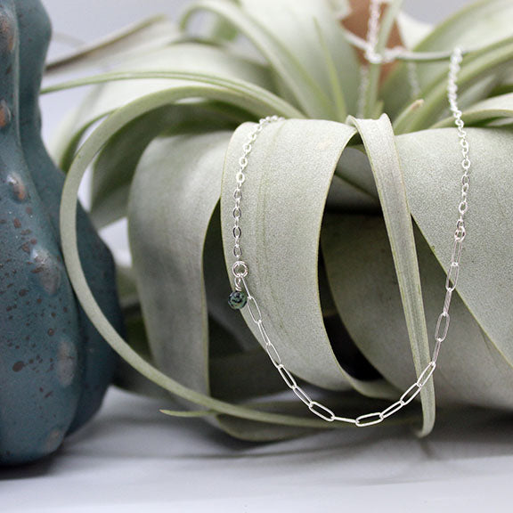 Asymmetrical African Turquoise Necklace image 8