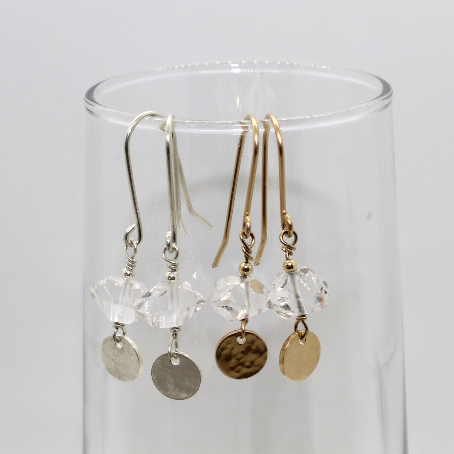 Hailey Herkimer Diamond Coin Earrings image 0