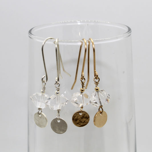 Hailey Herkimer Diamond Coin Earrings image 0