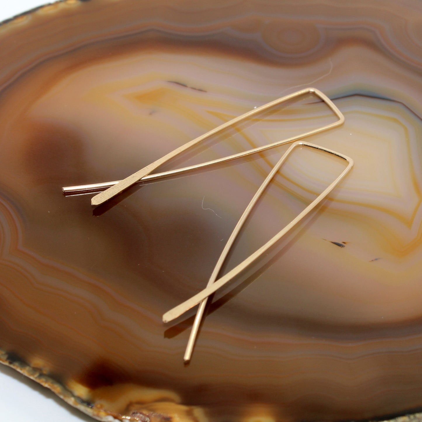 Large Criss-Cross Slider Earrings image 2