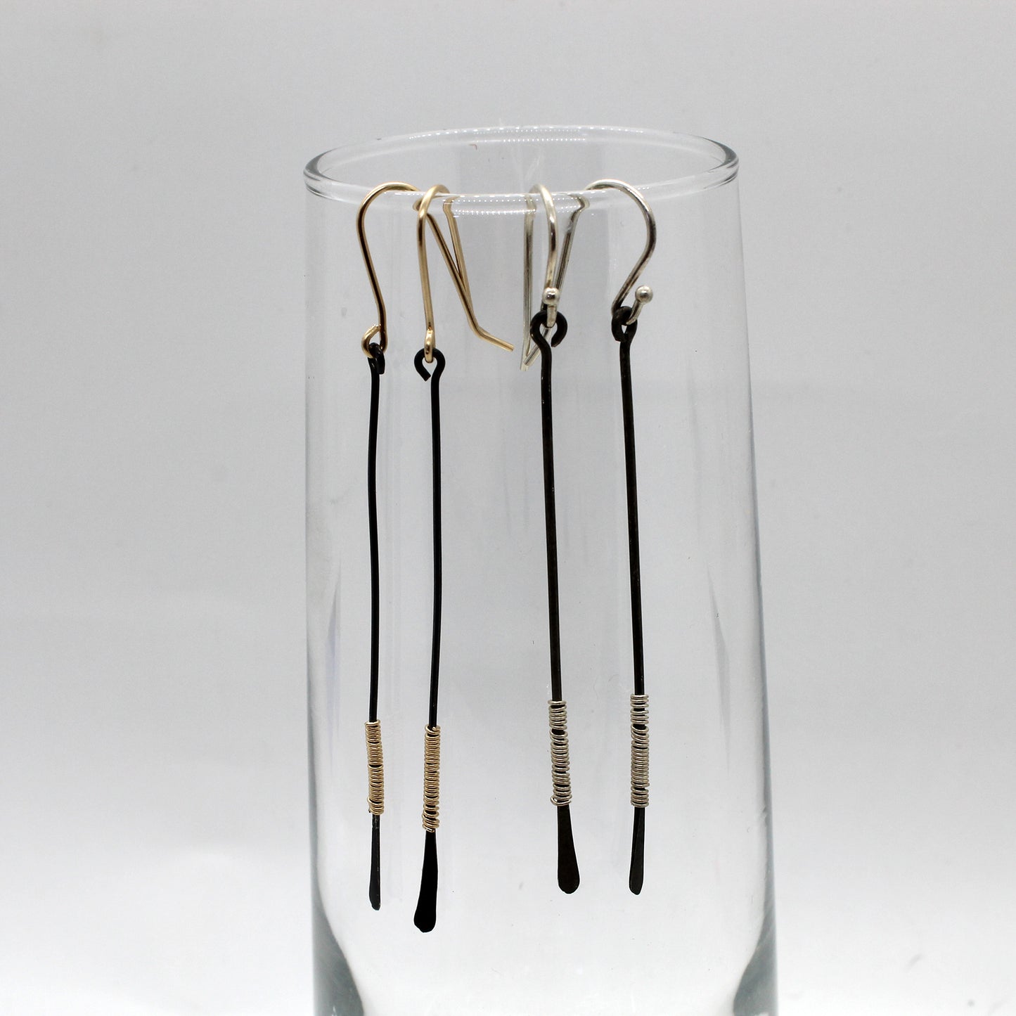Wrapped Bar Earrings image 0