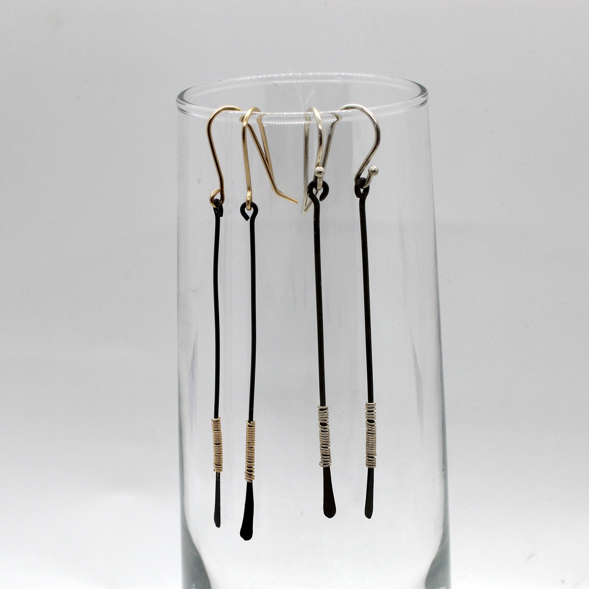 Wrapped Bar Earrings image 0