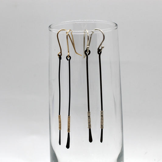 Wrapped Bar Earrings image 0