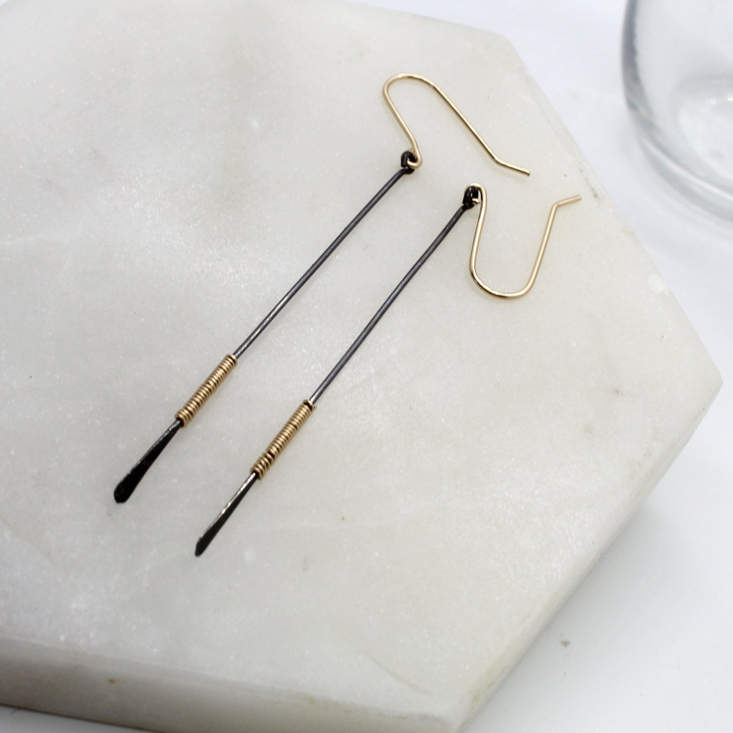 Wrapped Bar Earrings image 4