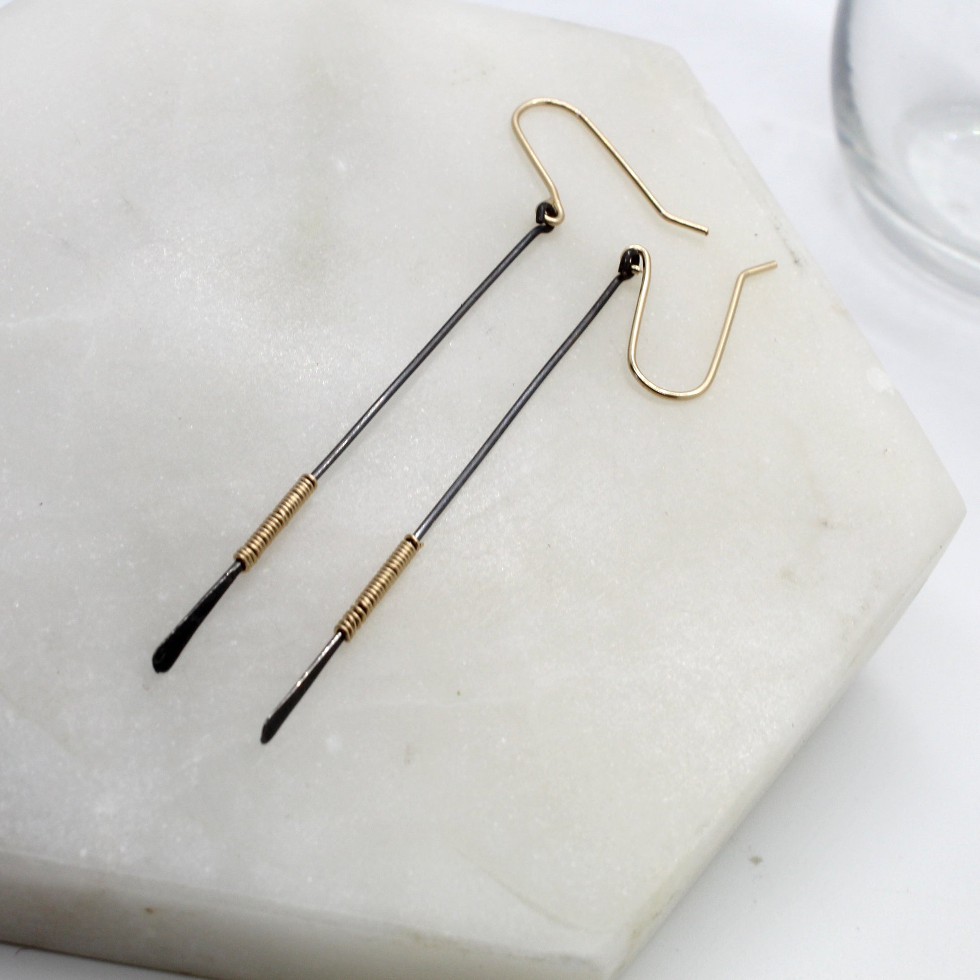 Wrapped Bar Earrings image 4