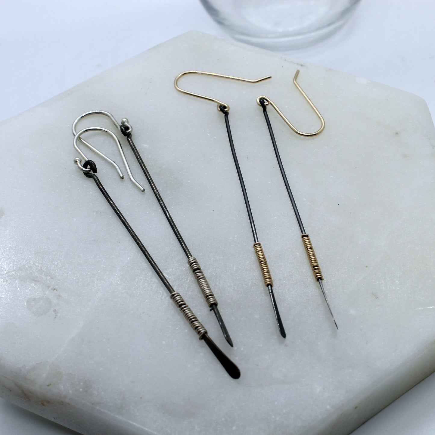 Wrapped Bar Earrings image 2