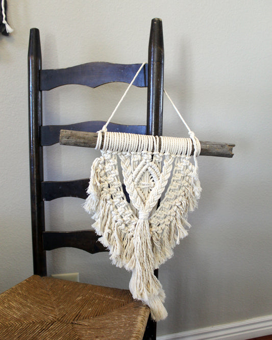Forget Me Knots Macrame Tassel Wall Hanging image 0