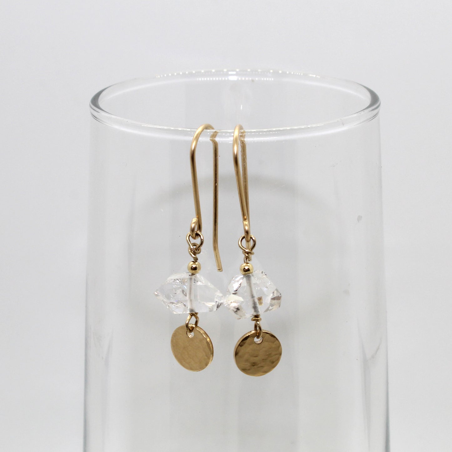 Hailey Herkimer Diamond Coin Earrings image 4