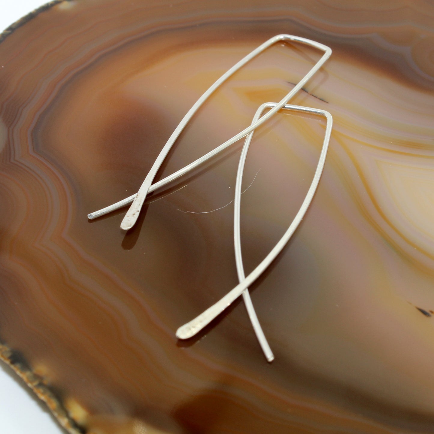 Large Criss-Cross Slider Earrings image 1