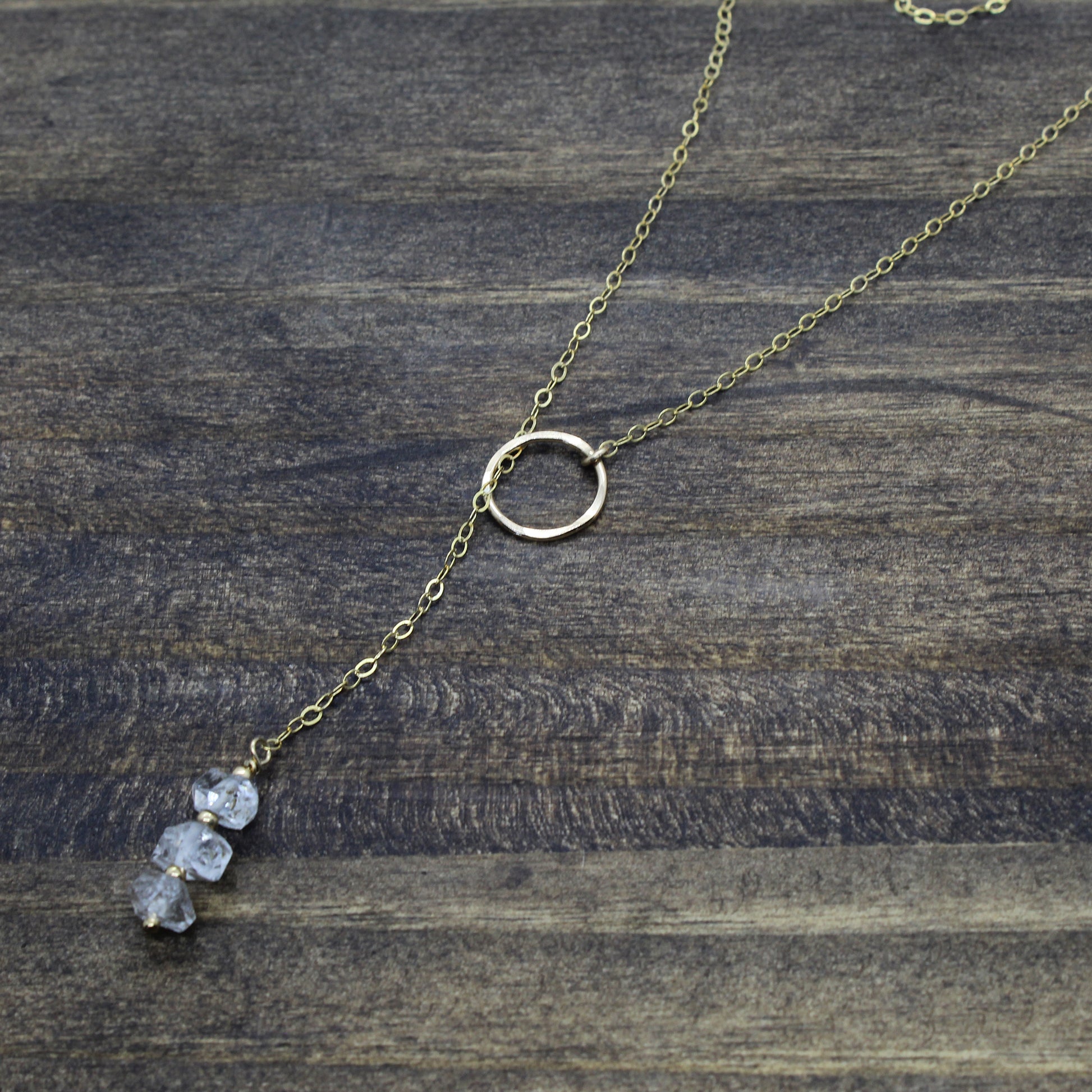 Herkimer Diamond Lariat Necklace image 7