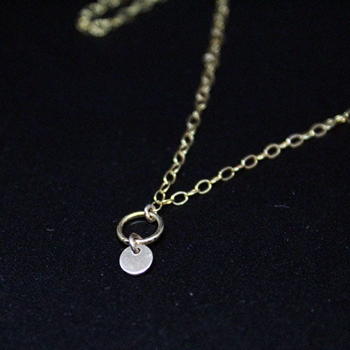 Itty Bitty Coin Hoop Necklace image 2